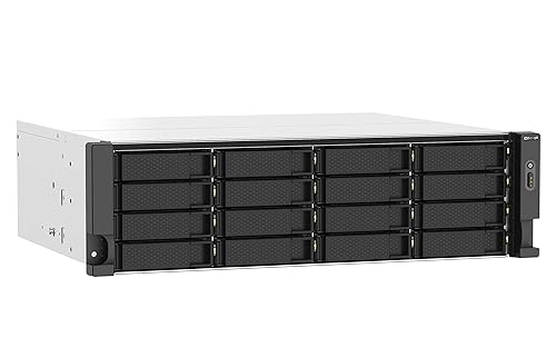 QNAP TS-1673AU-RP-16G-US 16 Bay High-Performance Rackmount NAS with 2 x 2.5GbE Ports, Redundant PSU