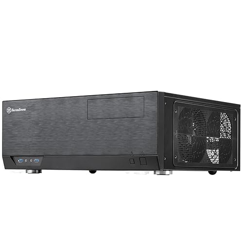 SilverStone Technology GD09 Home Theater PC (HTPC) Computer Case with Faux Aluminum Design for ATX/Micro-ATX Motherboards, SST-GD09B