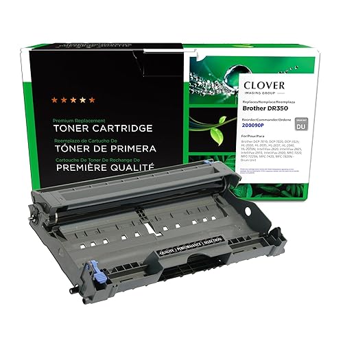 Clover Remanufactured Drum Unit for Brother DR350 | Black