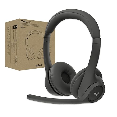 Logitech Zone 305 for Business, Wireless Bluetooth Headset with Microphone, Native Bluetooth, for Microsoft Teams, Compatible with Windows, Mac, Chrome, Linux, iOS, iPadOS, Android
