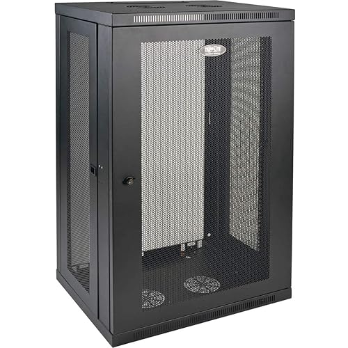 Tripp Lite 21U Wall Mount Rack Enclosure Server Cabinet, 16.5" Deep, Switch-Depth, Black