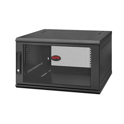 APC/Schneider Electric - AR106SH6 - Netshelter Wx 6u Single Hinged Wall-Mount Enclosure 600mm Deep