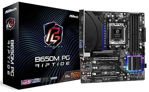 ASRock B650M PG Riptide AMD Ryzen 7000 Series Processors Motherboard