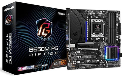 ASRock B650M PG Riptide AMD Ryzen 7000 Series Processors Motherboard