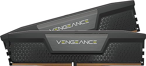 CORSAIR VENGEANCE DDR5 RAM 64GB (2x32GB) 6400MHz CL32 Intel XMP iCUE Compatible Computer Memory - Black (CMK64GX5M2B6400C32) 64GB (2x32GB) Black
