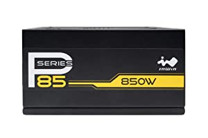 IN WIN P85 (P Series) 850 Watt Fully Modular Power Supply 80+ Gold Certified, Black