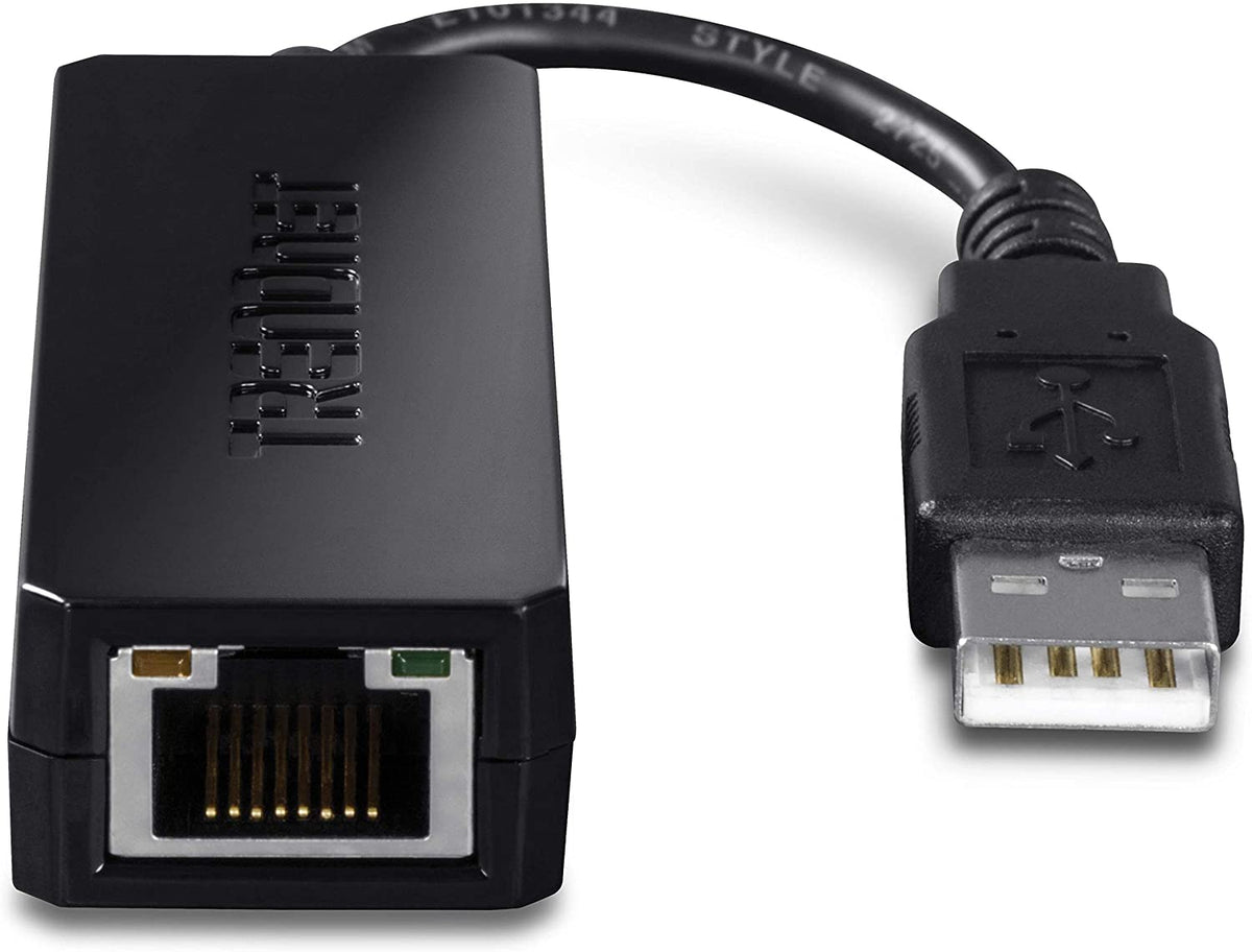 TRENDnet USB 2.0 to 10/100 Fast Ethernet LAN Wired Network Adapter for MacBook, TU2-ET100, ChromeBook, Windows 8.1 and Earlier, Linux, and Specific Android Tablets, ASIX AX88772A Chipset USB 2.0 10/100 Mbps Ethernet