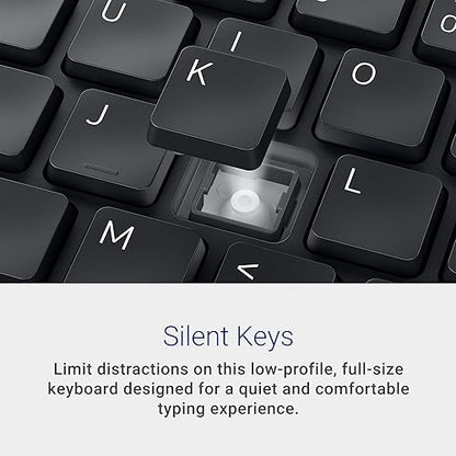 Dell KB525C Wired Collaboration Keyboard - USB-C & USB-A Versatile connectivity, 15 Programmable Shortcuts Keys, Collaboration Keys - Zoom & Microsoft Teams, Copilot Key, Silent Keys - Black