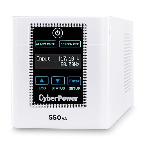 CyberPower M550L Medical-Grade UPS System, 550VA/440W, 4 Outlets, AVR, Tower