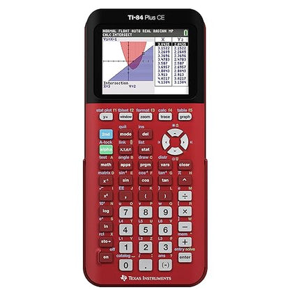 Texas Instruments TI-84 Plus CE Radical Red Graphing Calculator