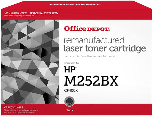 Clover imaging group Clover Remanufactured Toner Cartridge Replacement for HP CF400X (HP 201X) | Black | High Yield 2,800 Black