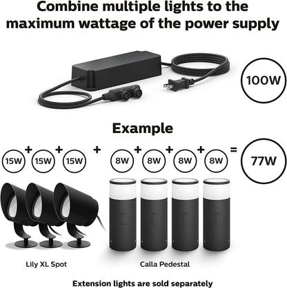 Philips Hue 1748930VN 8ft Cable Connector &amp; T-Connector , Black