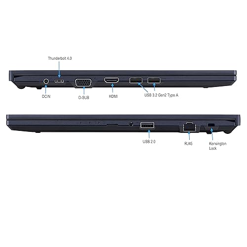 ASUS B1502CBA-P51-CA ExpertBook B1 Business Laptop, 15.6” FHD, Intel Core i5-1235U, 8GB, 512GB SSD, Windows 11 Pro, Military Grade, Webcam Shield, Win 10 Pro, Black
