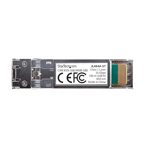 StarTech.com HPE JL484A Compatible SFP28 Module, 25GBase-SR, 25Gb Multimode Fiber (MMF), 25GbE 100m (328ft), LC Transceiver