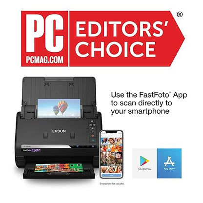 Epson FastFoto FF-680W Sheetfed Scanner - 600 dpi Optical - 32-bit Color - 10-bit Grayscale - 80 ppm (Color) - Duplex Scanning - USB