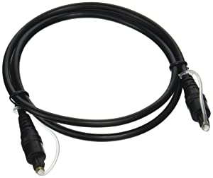 Monoprice Digital Coax &amp; Optical Toslink to R/L Stereo Audio Converter and S/PDIF (Toslink) Digital Optical Audio Cable, 3ft Black Audio Converter + Audio Cable