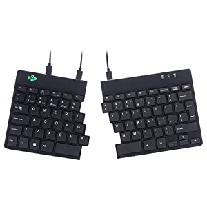 Rgotools R-Go Split Ergonomic Keyboard, QWERTY (US), Black, Wired USB Keyboard (QWERTY (US) / Spilt, Wired/Windows, Linux) Black QWERTY American
