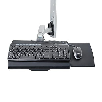 StarTech.com Wall Mount Workstation, VESA Mount for 32 Monitor (22lb/10kg), Fully Articulating Monitor Mount & Keyboard Tray