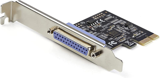 StarTech.com 1-Port Parallel PCIe Card - PCI Express to Parallel DB25 Adapter Card - Desktop Expansion LPT Controller for Printers, Scanners &amp; Plotters - SPP/ECP - Standard/Low Profile (PEX1P2) 1 Port