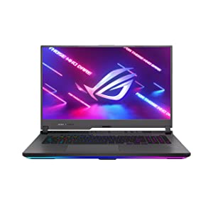 ASUS ROG Strix G17 (2022) Gaming Laptop, 17.3” 240Hz IPS Type WQHD Display, NVIDIA GeForce RTX 3080, AMD Ryzen 9 6900HX, 16GB DDR5, 1TB PCIe SSD, RGB Keyboard, Windows 11 Pro, G713RS-XS91-CA
