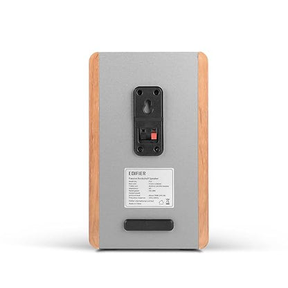 Edifier P12 Passive Bookshelf Speakers - 2-Way Speakers with Built-in Wall-Mount Bracket - Wood Color - Pair - Needs Amplifier or Receiver to Operate