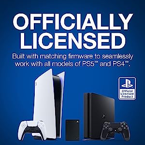 Seagate Game Drive for Playstation Consoles 4TB External Hard Drive - USB 3.2 Gen 1, Officially-Licensed (STLL4000100) 4TB PS5/Playstation Support