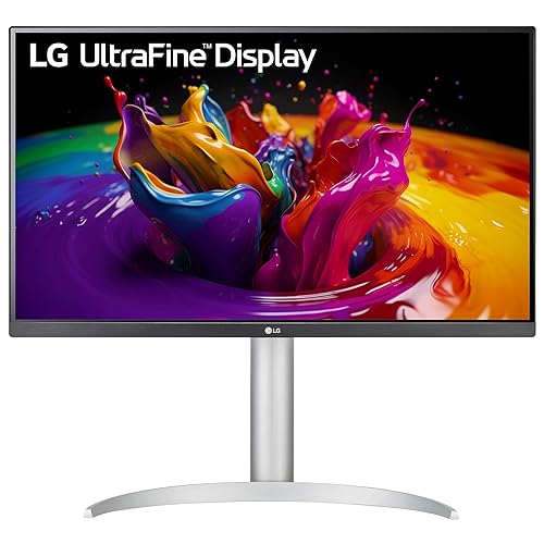 LG Ultrafine 27UP850K, 27 inch UHD 4K (3840x2160) Monitor, IPS Display, USB-C, Tilt/Height/Pivot Adjustment, VESA Display HDR 400, White 27" External Speakers USB Type-C DisplayHDR™ 400