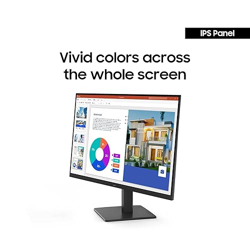 Samsung 24-inch FHD Flat Screen IPS Panel 5ms Monitor with 120 Hz Refresh Rate, Game Picture Mode & Super Slim Design (LS24F320GANXZA) - [Canada Version](2025) 120 Hz 24 Inch