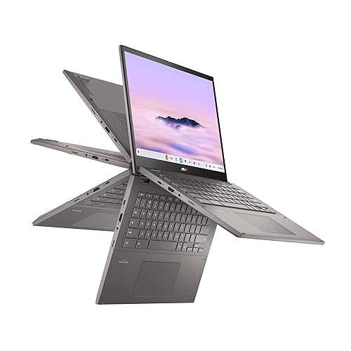 ASUS Chromebook CM34 Flip Laptop, 14" WUXGA (1920x1200) Touch Display, AMD Ryzen™ 3 7320C Processor, 128GB SSD, 8GB RAM, ChromeOS, CM3401FFA-DS31T-CB