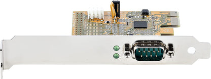 StarTech.com PCI Express Serial Card, PCIe to RS232 (DB9) Serial Interface Card, PC Serial Card, 16C1050 UART, Standard and Low Profile Brackets, COM Retention, Windows/Linux (11050-PC-SERIAL-CARD)
