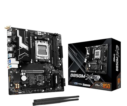 ASRock Placa Base B850M-X WiFi B850 AM5 Micro ATX WiFi R2.0 PCIe 4.0
