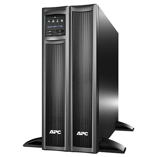 APC Network UPS, 750VA Smart-UPS Sine Wave UPS with Extended Run Option, SMX750C, Tower/2U Rackmount Convertible, Line-Interactive, 120V 750VA No NMC