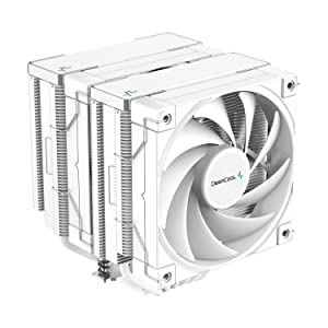 DeepCool AK620 High-Performance CPU Cooler, Dual-Tower Design, 2x 120mm Fluid Dynamic Bearing Fans, 6 Copper Heat Pipes, 260W Heat Dissipation AK620 WH