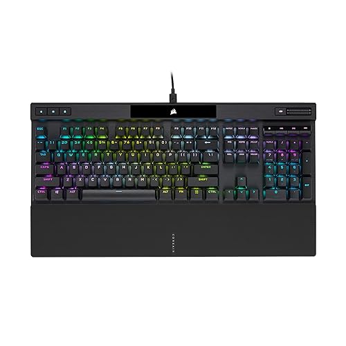 Corsair K70 RGB PRO Mechanical Gaming Keyboard (Cherry MX Brown Switches, 8,000Hz Hyper-Polling, Durable PBT Double-Shot Keycaps, Magnetic Soft-Touch Palm Rest) QWERTY, NA Layout - Black