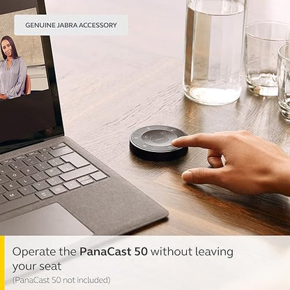 Jabra PanaCast Remote Control – Jabra PanaCast 50 Intuitive Remote Control for Easy in-Room Operation Without Leaving Your Seat, Access Presets and PTZ-Controls, Adjust Volume and More, Black PanaCast 50 Remote Black
