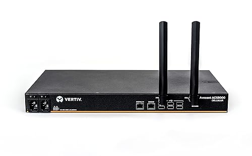 Vertiv Avocent ACS8000 Serial Console, 32 Port Serial Console Server, Remote Data Center and Out of Band Management, AT&T and Verizon Support, 4G LTE Cellular, Dual AC Power (ACS8032-NA-DAC-400) Dual Carrier 4G/LTE 32-Port, Dual AC