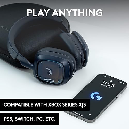 Logitech G Astro A30 Lightspeed Wireless Gaming Headset, Bluetooth, Dolby Atmos/3D Audio Compatible, Detachable Boom, 27h Battery, for Xbox, PS5, PS4, Nintendo Switch, PC, Android - Navy Blue Headset Xbox Series X|S, PC/Mac