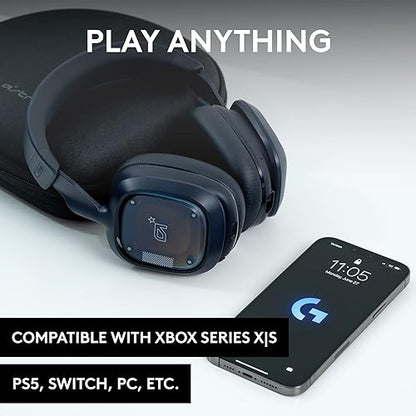Logitech G Astro A30 Lightspeed Wireless Gaming Headset, Bluetooth, Dolby Atmos/3D Audio Compatible, Detachable Boom, 27h Battery, for Xbox, PS5, PS4, Nintendo Switch, PC, Android - Navy Blue Headset Xbox Series X|S, PC/Mac
