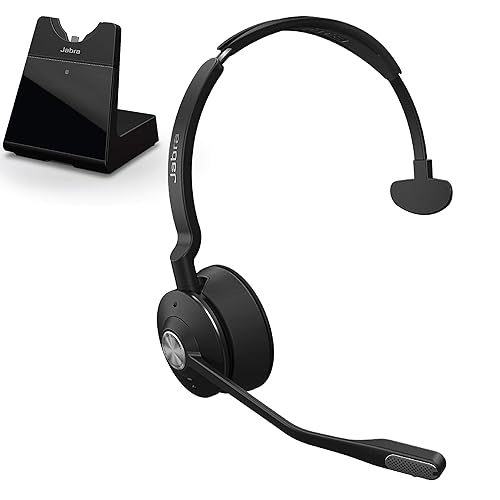Jabra Engage 75 Wireless Headset, Mono – Telephone Headset with Industry-Leading Wireless Performance, Advanced Noise-Cancelling Microphone, Call Center Headset with All Day Battery Life, Black Engage 75 Mono