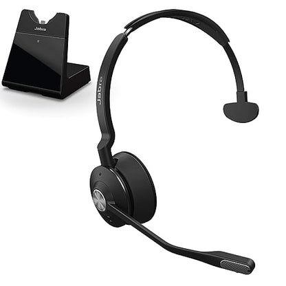 Jabra Engage 75 Wireless Headset, Mono – Telephone Headset with Industry-Leading Wireless Performance, Advanced Noise-Cancelling Microphone, Call Center Headset with All Day Battery Life, Black Engage 75 Mono
