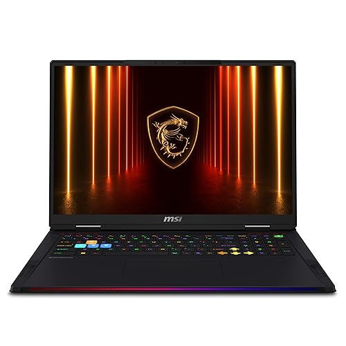 MSI Raider 18 HX AI A2XWJG-445CA 18" QHD+ 240Hz Gaming Laptop, Intel Core U9-285HX, RTX 5090, 64GB (32GB*2) DDR5 6400MHz Memory, 2TB Gen 5x4 NVMe PCIe SSD, Windows 11 Home