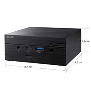 ASUS PN50-BBR065MD AMD Renoir FP6 R5-4500U/ DDR4/ WiFi/ USB3.1 Mini PC Barebone System (Black)