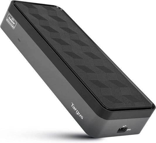 Targus USB C Universal Docking Station with Quad 4K(QV4K), Docking Station Single 5K/Quad 4K UHD Display,USB C Laptop Docking Station with 4 DisplayPort or 4 HDMI Ports/100W Power Delivery(DOCK570USZ) Quad Monitor 4K, 5 Gbps, 100 Watt