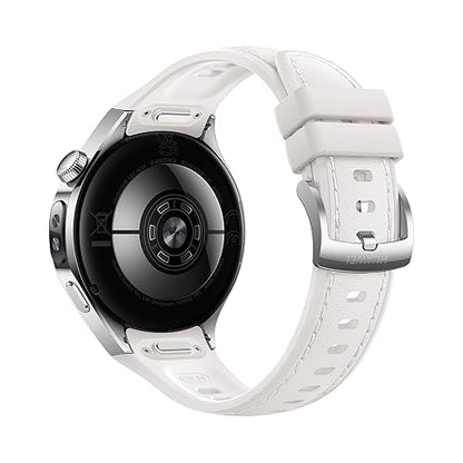 HUAWEI Watch 5, 42mm Smartwatches, Multi-Sensing X-TAP Technology, Spherical Sapphire Glass, Two Battery Modes, Intuitive Smart Gestures, Compatible with iOS and Android, White
