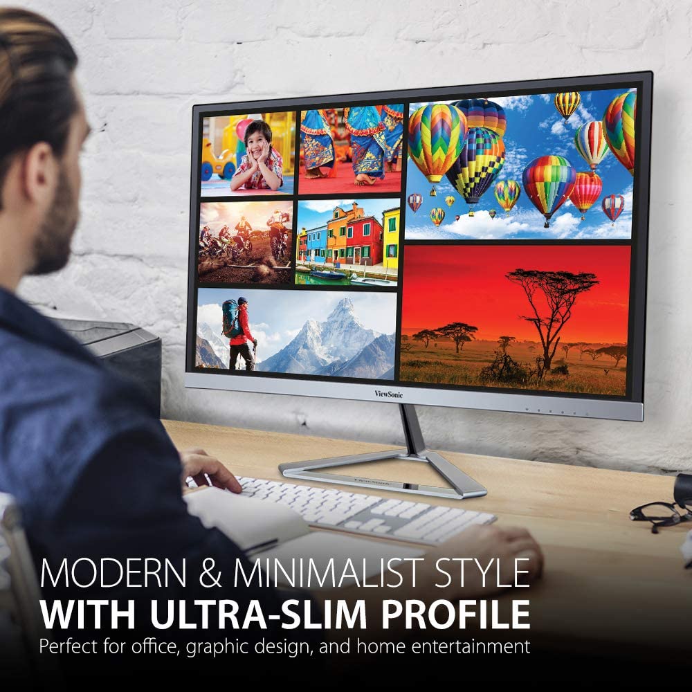 ViewSonic VX2776-SMHD 27 Inch 1080p Widescreen IPS Monitor with Ultra-Thin Bezels, HDMI and DisplayPort 27-Inch 1080p Monitor