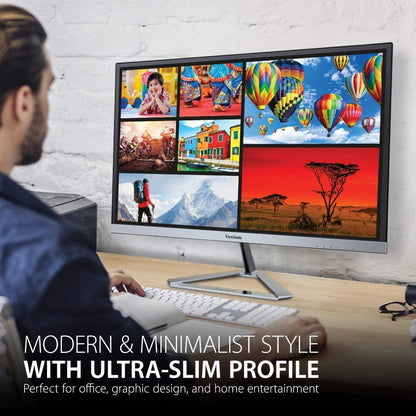 ViewSonic VX2776-SMHD 27 Inch 1080p Widescreen IPS Monitor with Ultra-Thin Bezels, HDMI and DisplayPort 27-Inch 1080p Monitor