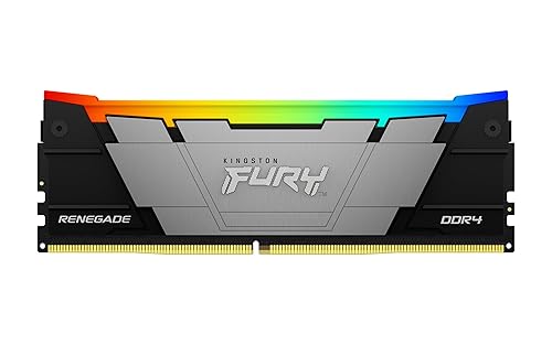 Kingston Fury Renegade RGB 16GB 3200 DDR4 CL16 DIMM 1Gx8 Desktop Memory - KF432C16RB12A/16