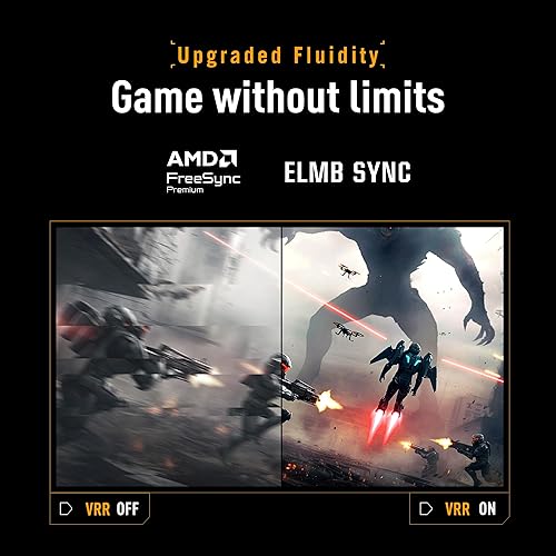 ASUS TUF Gaming Series 5 24.5” 1080P Monitor (VG257Q5A) - Full HD, 200Hz, Extreme Low Motion Blur Sync, FreeSync Premium, 0.5ms, Speaker, DisplayWidget, Gaming AI, 3 yr Warranty