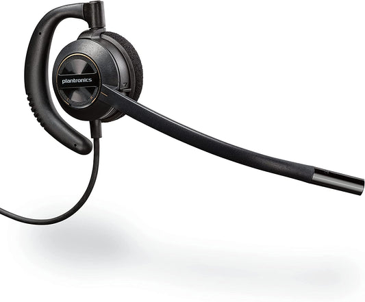 Poly - EncorePro 530 Quick Disconnect (QD) Headset (Plantronics) - Works with Poly Call Center Digital Adapters (Sold Separately) - Acoustic Hearing Protection - Over-the-Ear Wearing Style