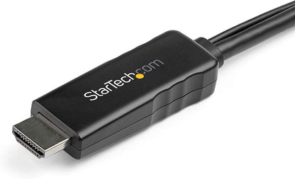 StarTech.com 10 ft. (3m) HDMI to DisplayPort Cable with USB Power - 4K 30Hz Active HDMI 1.4 to DP 1.2 Converter (HD2DPMM10), Black